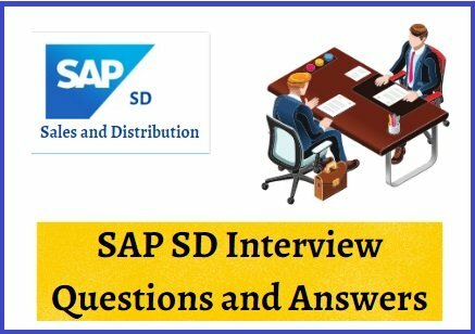 SAP SD Interview Questions and Answers 2022