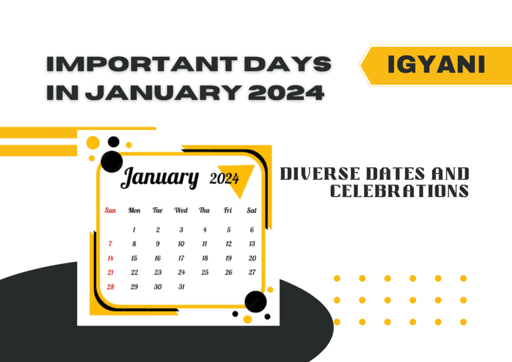 Important Days In January 2024 Unveiling Diverse Dates And