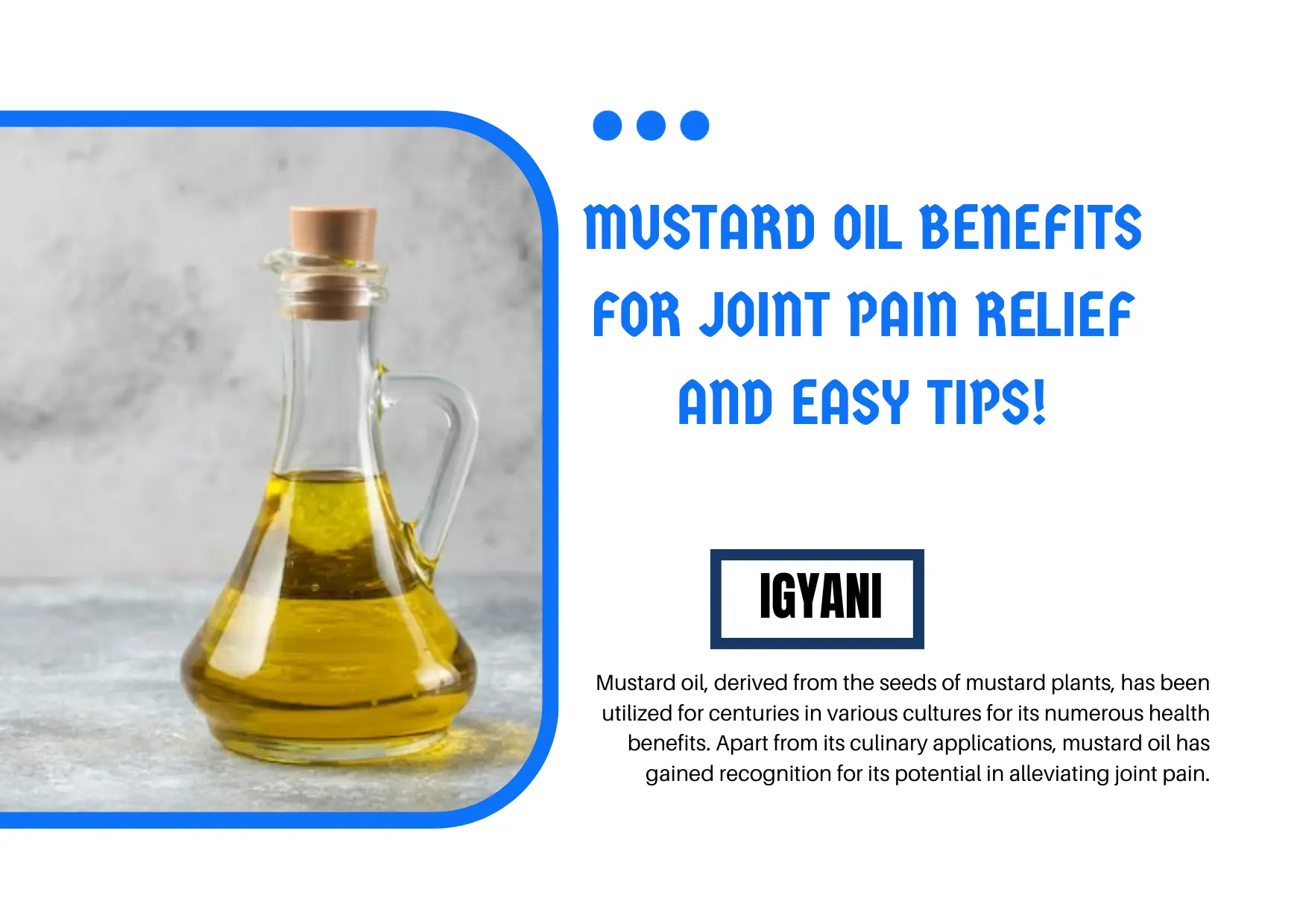 Mustard Oil Benefits For Joint Pain Relief